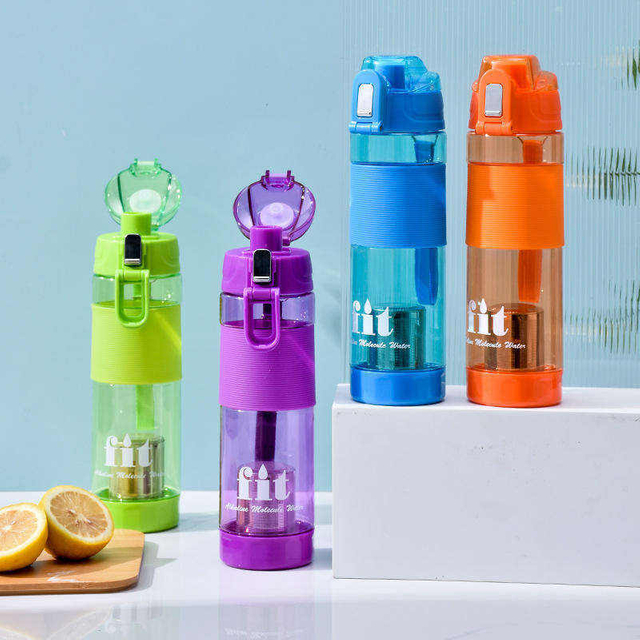 650Ml Custom Logo Drinking Sports Plastic Alkaline Filter Water Bottle