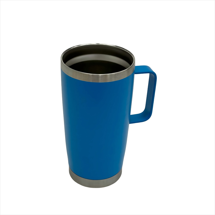 16oz New Custom Color Office Coffee Stainless Steel Mug with Lid Handle Reusable Double Wall Insulated Tumbler