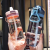 500ml Wholesale Custom Multi-style Clear Minimalist Modern Sports Portable Plastic Water Bottle With Handle and Straw