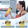 1L 32OZ Gym Water Bottles Motivational Sport Water Bottle BPA Free with Time Marker Wide Mouth Plastic Water Bottle