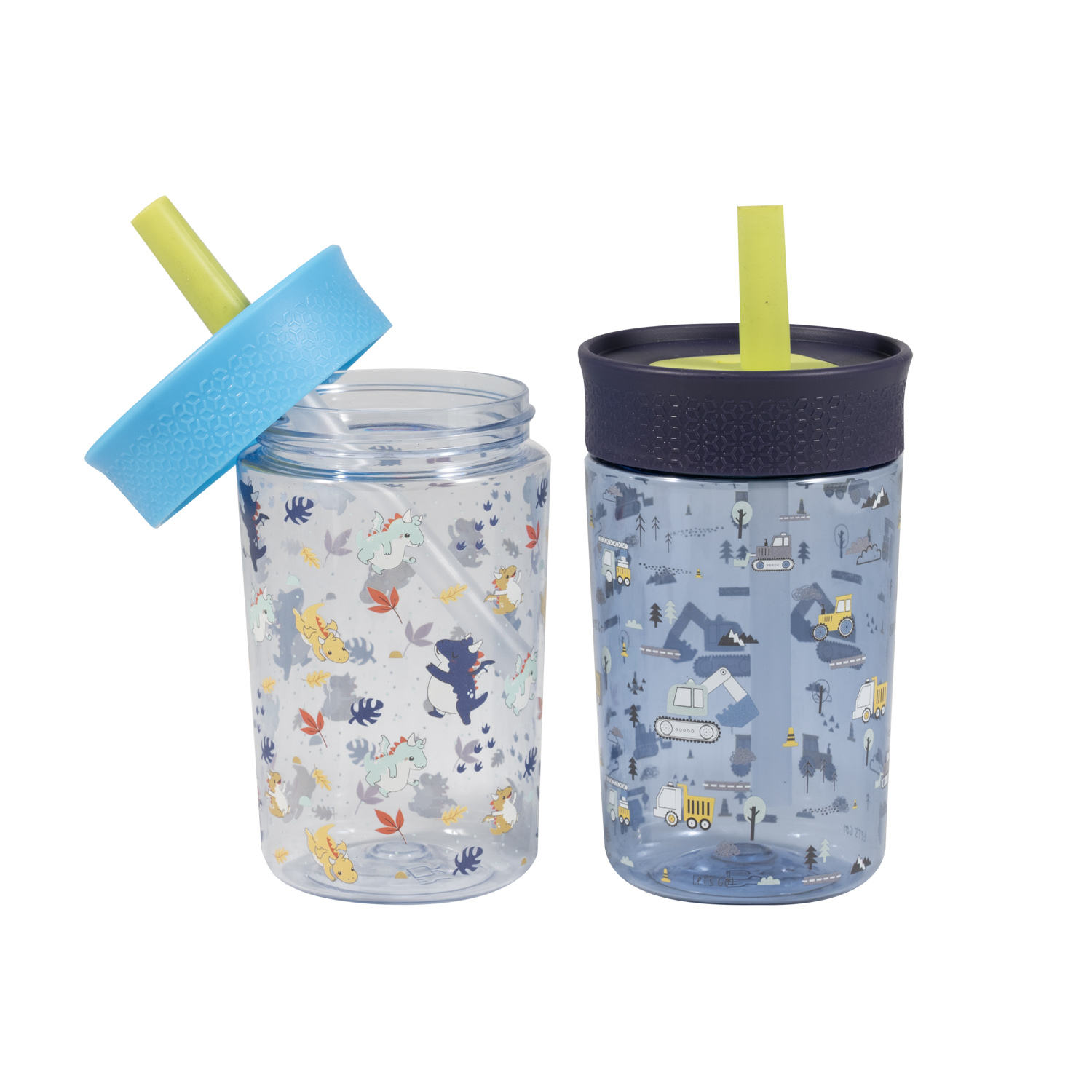 450ml Customizable Factory Supply Plastic Tumbler Straw Cups BPA Free Mini Plastic Water Bottle with Silicone Spouts