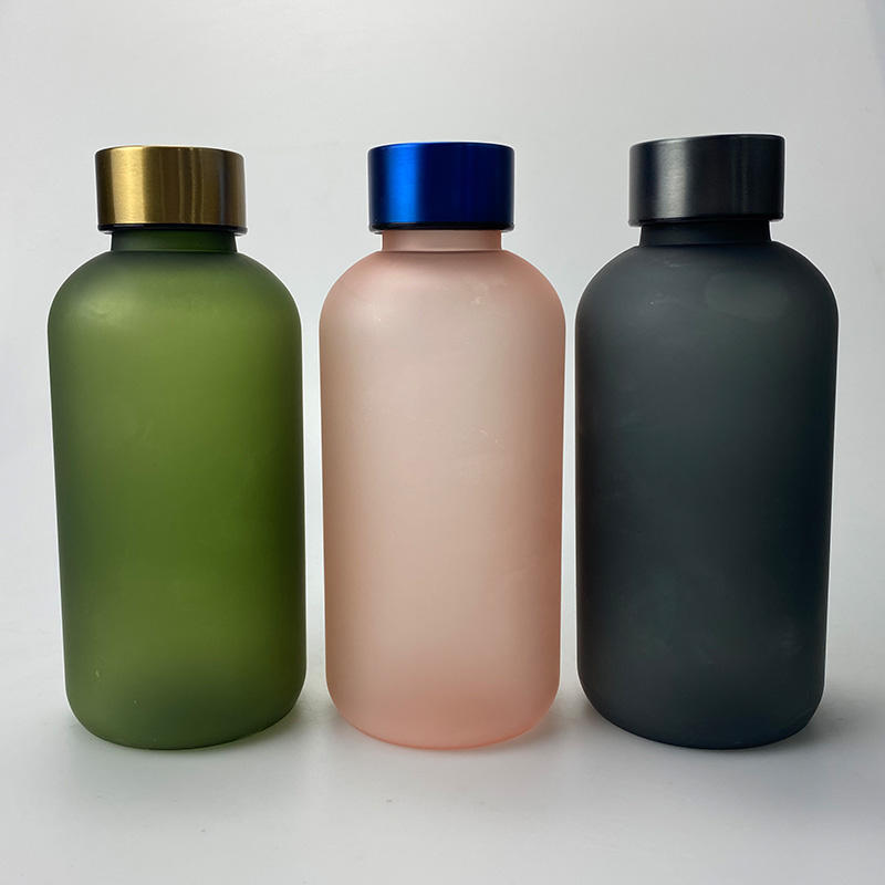 16oz Kids Back to School Plastic Bottle Tritan Time Marker Leak Proof Plastic Frosted White Motivational Bottle