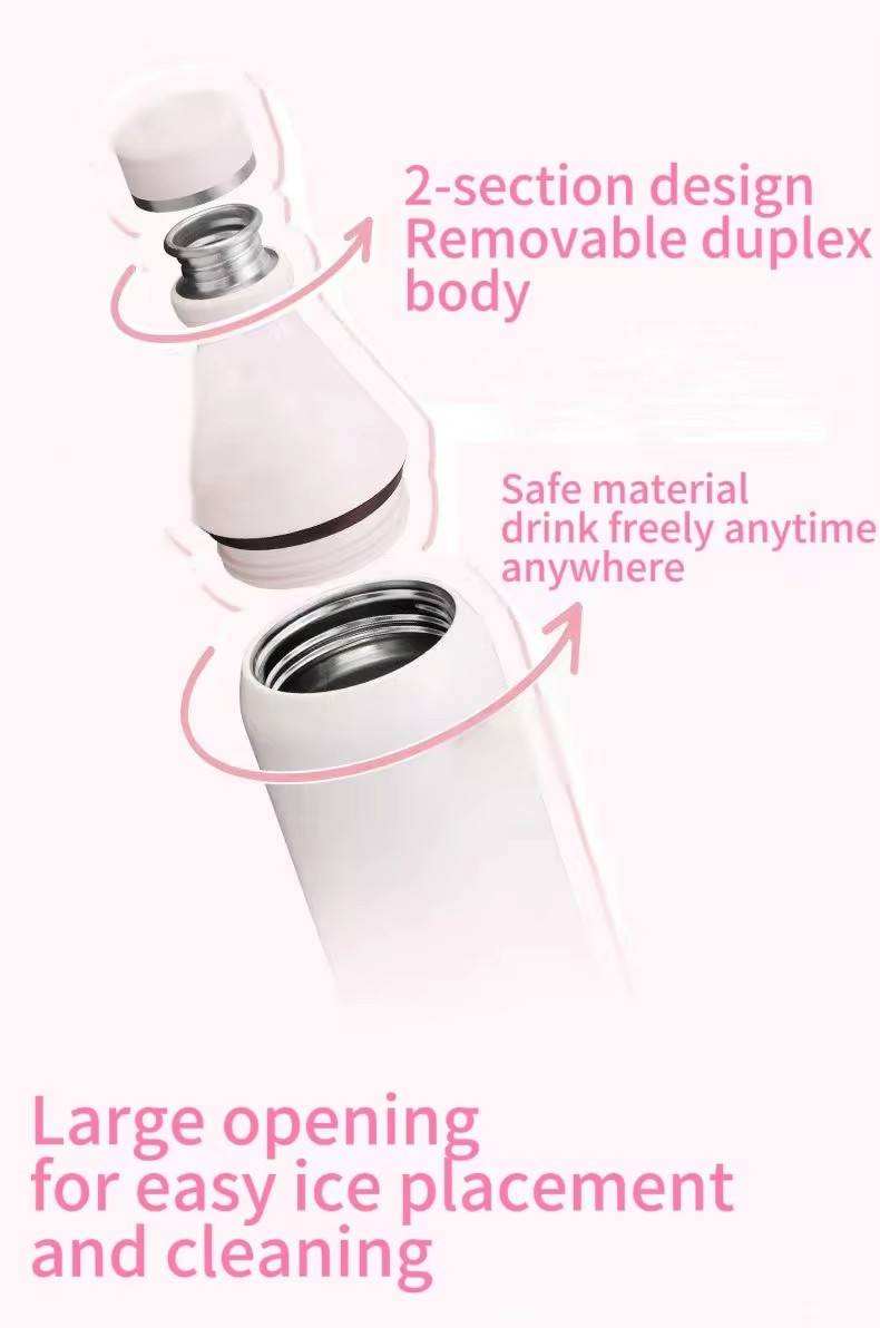 Cola Shape Leak Proof 20oz 34oz Double Wall Insulated Vacuum Flask Portable 304 Stainless Steel Slim Thermos Flask
