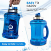 Wholesale Large Capacity 2.2L BPA-Free Plastic Sport Gym Half Gallon Water Bottle