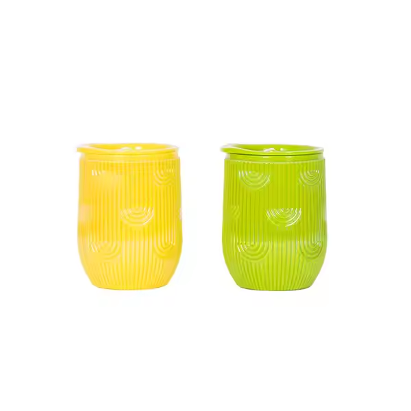 New Style Leak Proof Mini Plastic Double Walled Cup with a One Key Switch for Direct Drinking
