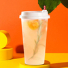 Disposable Milk Tea Cups Cold and Hot Drink Plastic Cup Clear Frosted PP Cup Custom Logo