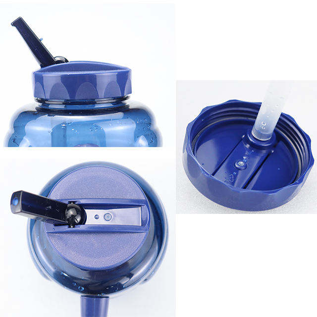 China Botellas De Agua 2 Litros 2L 2000Ml Blue Petg Plastic Sports Gym Water Bottle