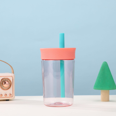 450Ml Customizable Clear Custom Bpa Free Plastic Coffee Tumbler Cups Tumblers With Straw