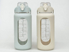74oz Hot Sale 2.2L Water Bottle with Straw and Handle Leakproof Motivational Time Marker Water Bottle with Silicone Sleeve