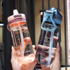 500ml 700ml Cute Girt and Better-looking Custom Portable Plastic Water Bottle With Straw Handle Scale