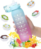 1000ML Customized logo Food Grade Free Flavor Tritan Water Bottle Plastic Tritan Water Bottle With Flavor Pod