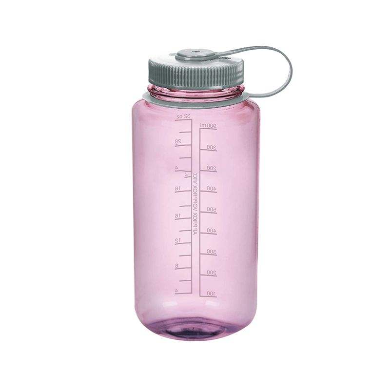 Simple Style Wide Mouth Plastic Cup with Scale Lines Sport and Gym Allowing Direct Drinking and Equipped with a Handle Rope