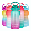 64oz Custom Color and logo Gradient High Aesthetic Outdoor Fitness Portable 2.2L Large Capacity Water Bottle