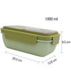 Cute and Portable Plastic Lunch Boxes with Spoons for Picnics Which Can Be Heated