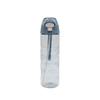 700ml Sport Plastic Water Bottle with Anti slip Corrugated Design Food Grade Silicone Suction Nozzle