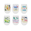 Wholesale Customized Custom Pattern Wide Mouth Cute Plastic Clear Coffee Mug Tumbler Cup Cups