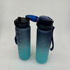 1L Reusable Plastic Gradient Water Cup Weight Loss Water Bottle With Measurement Bottles
