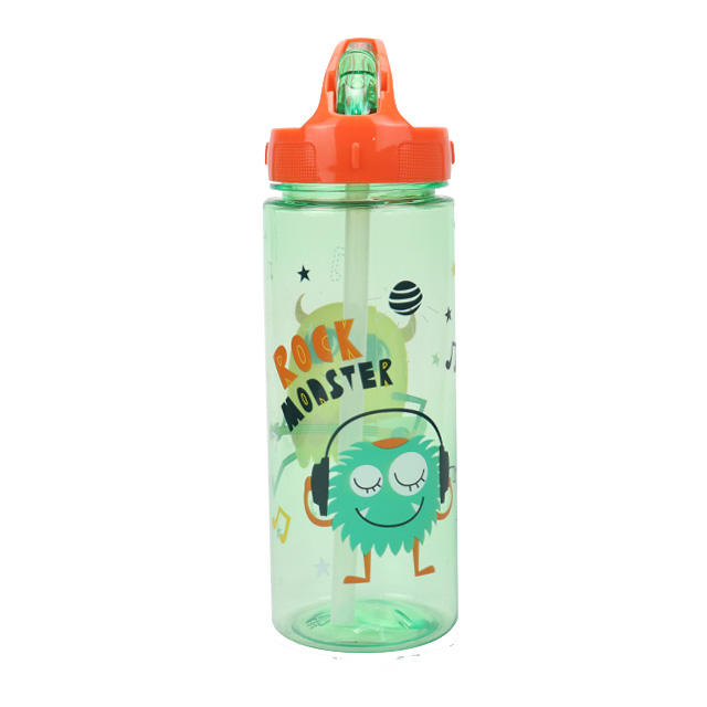 Bpa Free 600ML Plastic Kids Water Bottle Recycled Plastic Water Bottle Custom Cartoon Plastic Water Bottle
