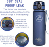 1L 32 Oz Custom Plastic Straw Strainer Filter Gym Sports BPA Free Tritan Motivational Water Bottle With Time Marker