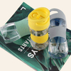 400ML New Design Bpa Free Plastic Tritan Kids Children Water Bottle with Anti slip Silicone Ring and Handle