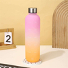 High Quality 1000Mls Narrow Mouth Colorful Bpa Free Plastic Water Bottles With Time Marker