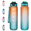 32Oz 32 Oz Portable Outdoor Motivational Plastic Gym Sports Water Bottle 1Liter 1L With Handle Lid Straw