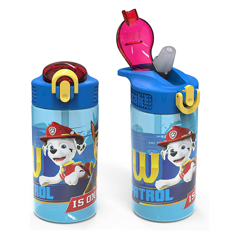 600ML Eco-Friendly Portable Children Leak Proof Cartoon Drinking Bottle Cute Plastic Water Bottles
