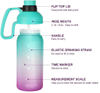 2023 New Large Capacity Bottle Motivational Transparent 1.8L Gym Sport Jug Portable Bpa Free Plastic Water Bottle