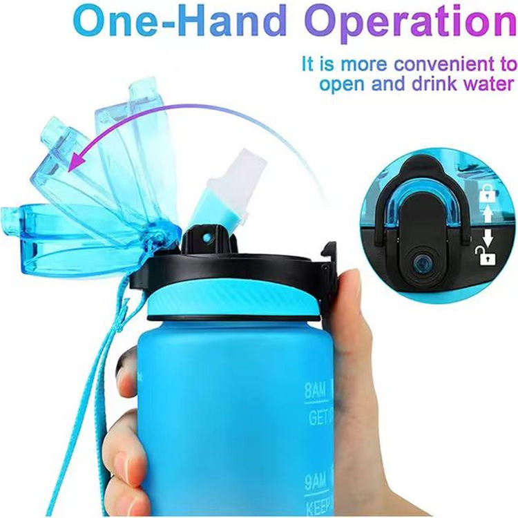 450ml Motivational Tritan Plastic Water Bottle for Sport