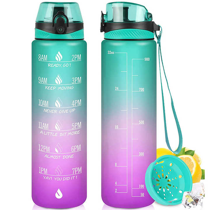 Botella De Agua Bonita Bouteilles Deau Pour Lecole Des Enfants 1L Motivationa Cute New Design Water Bottle for Adults