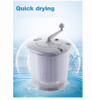 Portable Hand Manual Clothes Non-Electric Washing Machine Spin Dryer Counter Top Washer Dryer Manual Washing Machine