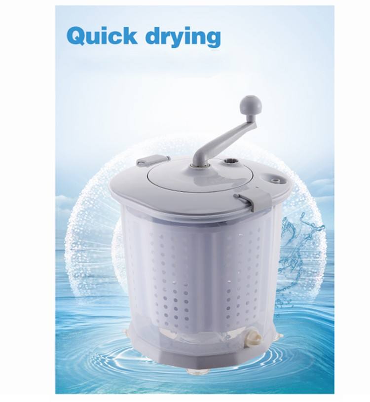 Portable Hand Manual Clothes Non-Electric Washing Machine Spin Dryer Counter Top Washer Dryer Manual Washing Machine