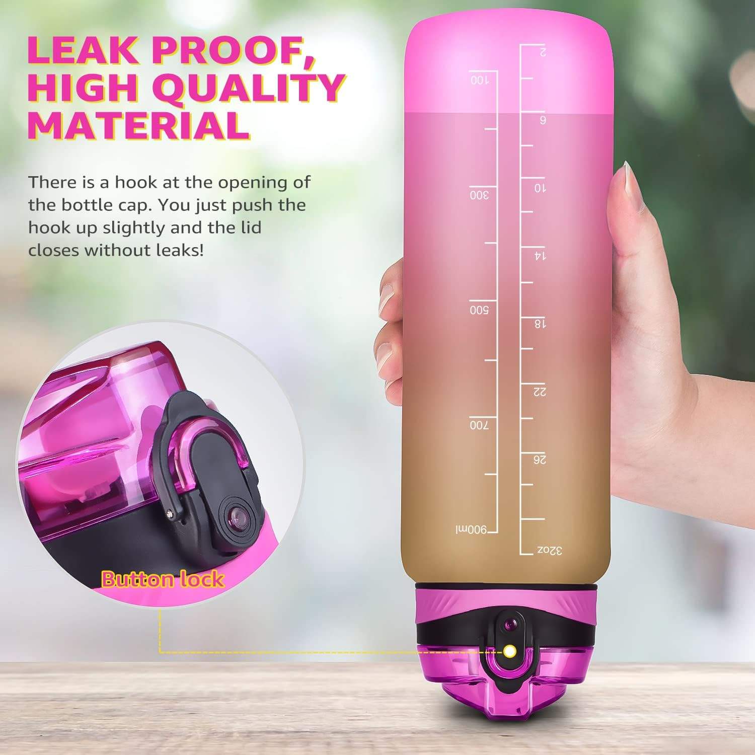 Best Selling Drink Gym Reusable Sport Bottles 100% Bpa Free Tritan Plastic Water Bottle 32 Oz Large Capacity