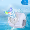 Manual Washing Machine Washing and Dewatering All-in-one Hand-crank Portable Mini Washer for Dorm Home Traveling