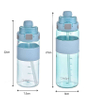 Wholesale 700ml 1000ml BPA Free Plastic Sport Water Bottle with Chug Lid & Straw with Silicone Sleeve Outdoor Water Bottle