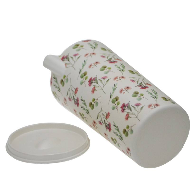 Eco-biodegradable BPA Free 1500ml Bamboo Fiber Jug Sets with Cups