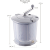 New Design Non-Electric Mini Hand Manual Washing Machine and Spin Dryer