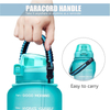 128oz 1 Gallon Botella De Agua Motivational Gym Plastic Water Bottles With Handle Custom Logo