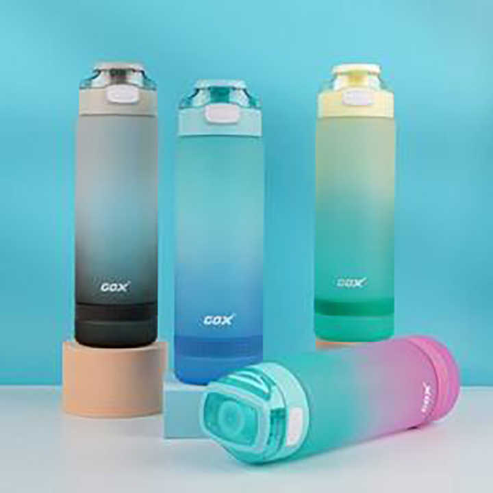 32oz Plastic Sport Gym Motivational Bottle Custom Logo Flip Top Cover Drink Water Bottle With Time Marker Straw Strainer