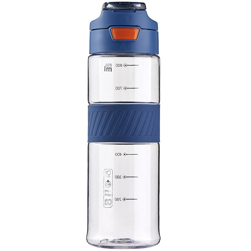 32Oz Wide Mouth Leakproof Durable Non-Toxic Blanks Flip Top Water Bottle Plastic Motivational 1 Liter Water Bottle