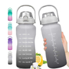 Botella Para Gimnasio Tres En Uno Transparent Water Bottles With Custom Logo Time Marking Water Bottle