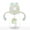 2023 Bpa Free Baby Toddler Plastic Drinking Water Bottle With Straw and Handle
