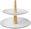 Cake Stand Double-Layer Home Living Room Coffee Table Candy Snack Fruit RPET Plastic Plate Dessert Display Stand