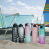 Motivational Water Bottle 32oz With Time Marker Straw and Sieve Tritan BPA Free for Fitness Gym Outdoor Sports Water Bottle