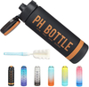 32oz 1L Fitness Gym Sport Plastic Water Bottle With Time Marker With Straw