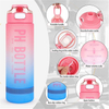 Botellas De Agua 1L 32Oz 32 Oz Portable Plastic Sports Water Bottles With Time Markings