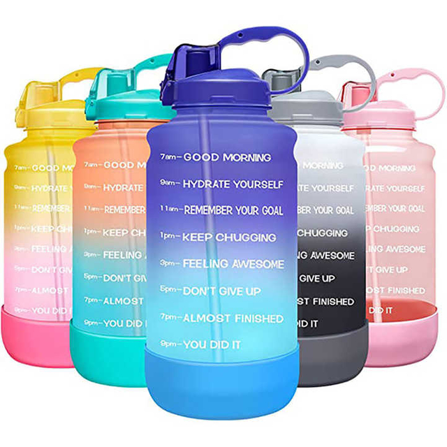 Bouteille Deau De Sport Botella Promocional Garrafas Plasticas Tritan Plastic Sport Time Water Bottle for Sport