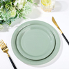 RPET 9 Inch Round Dinner Party Plates Dessert Plate for Wedding Baby Shower Birthday Bridal Shower Party Supplies