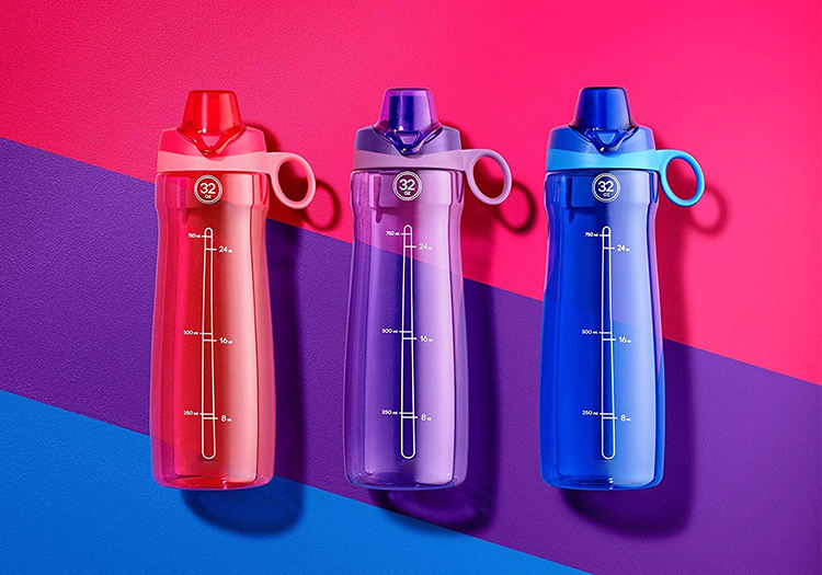 Outdoor 32oz BPA FREE Plastic Fitness Sports Shaking Cup Large-capacity Gym Water Bottles Customize Motivation and logo