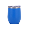 12oz High Quality Double Wall Insulated Custom Logo Stainless Steel Coffee Mugs Egg Shape Tumbler With Lid